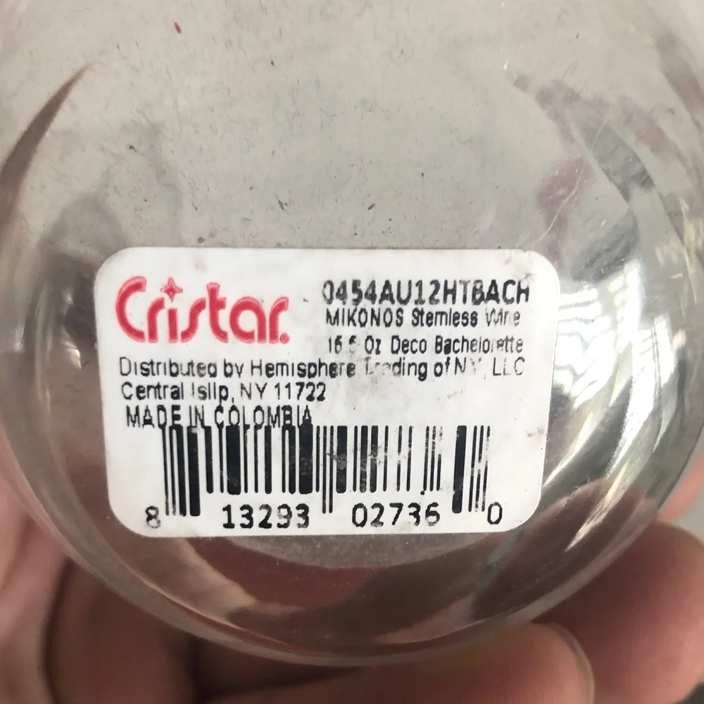 Cristar set stemless